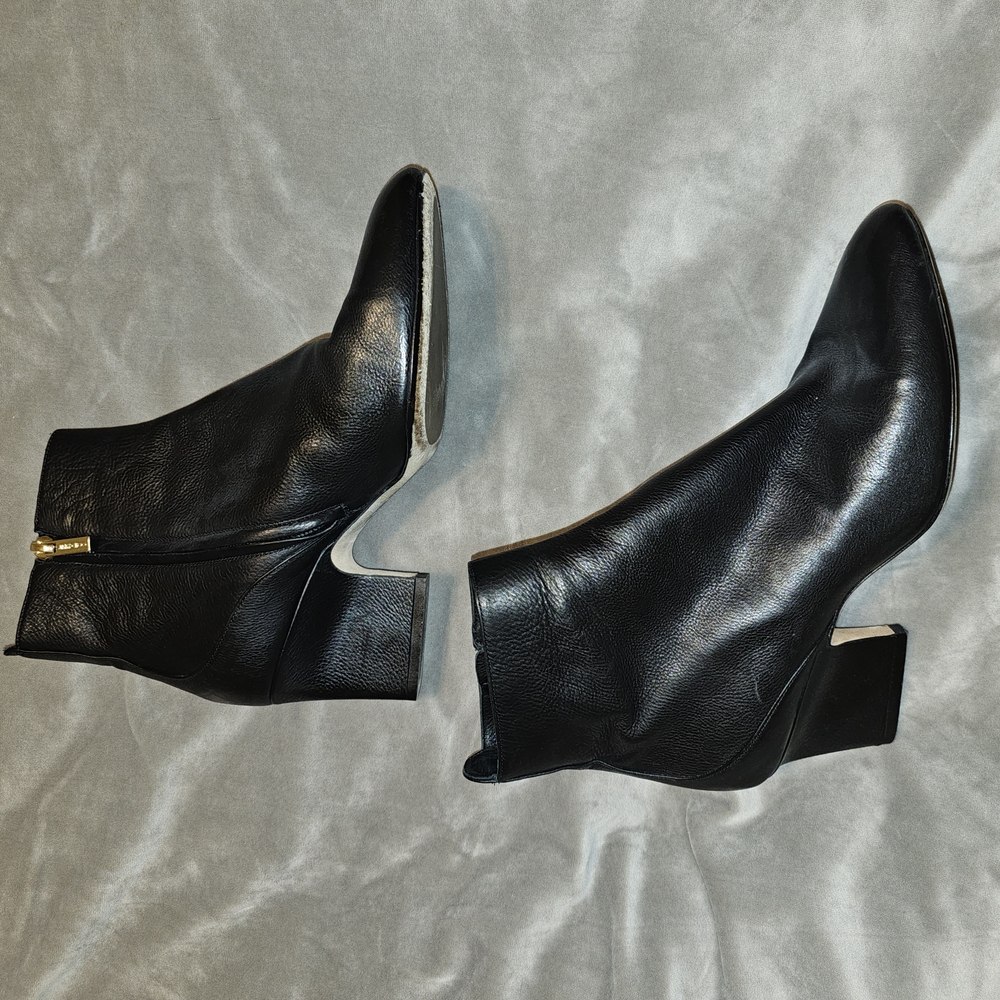 Jimmy Choo Black Leather Ankle Booties